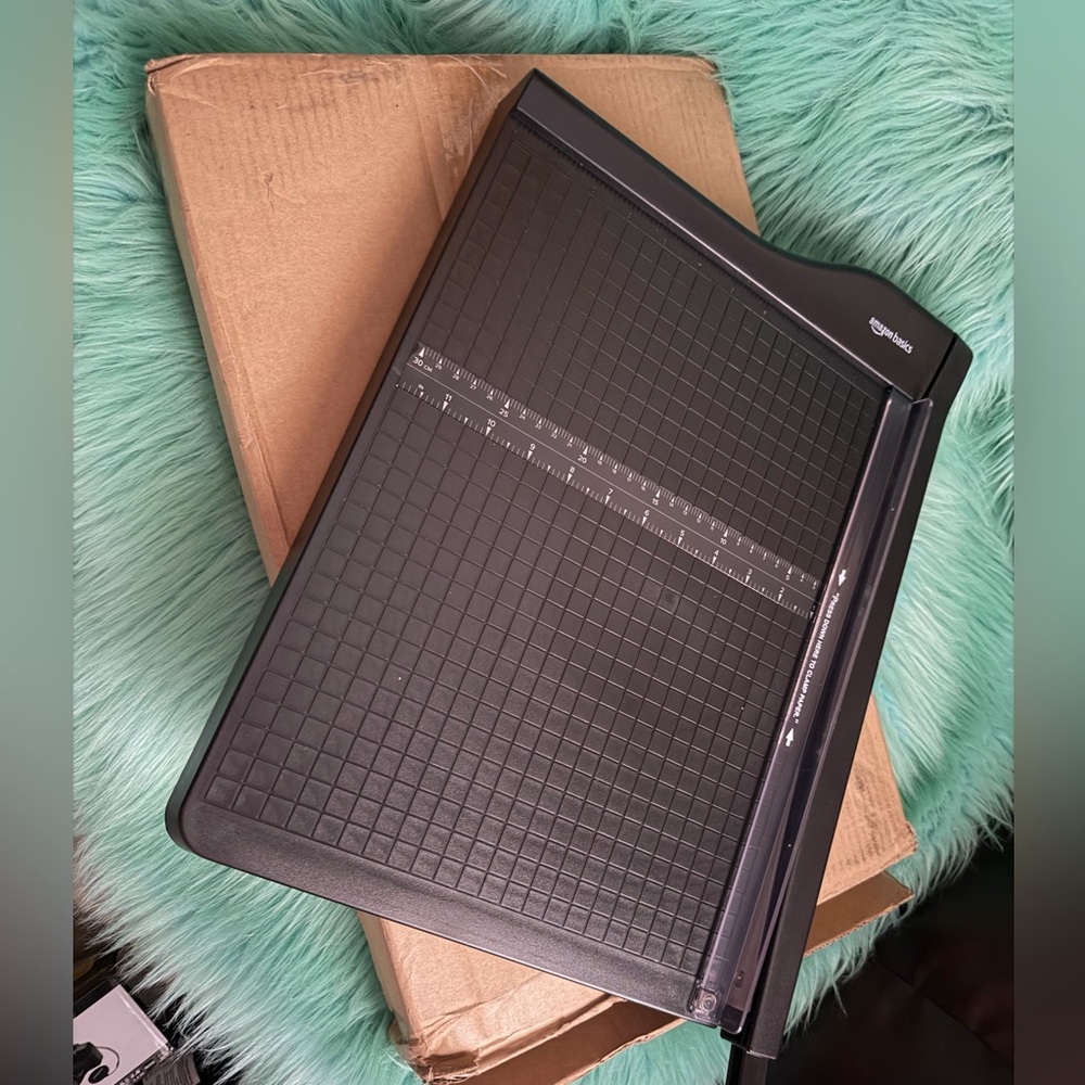 Black Paper Cutter Trimmer with Grid and Ruler